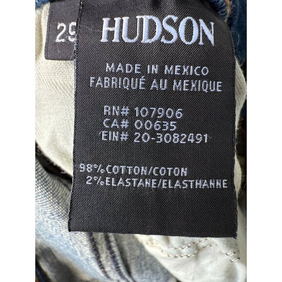 Hudson Women's Zoeey Straight High Rise Frayed Cropped Jeans - Picture 5 of 16